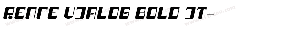 RENFE VIALOG BOLD IT字体转换